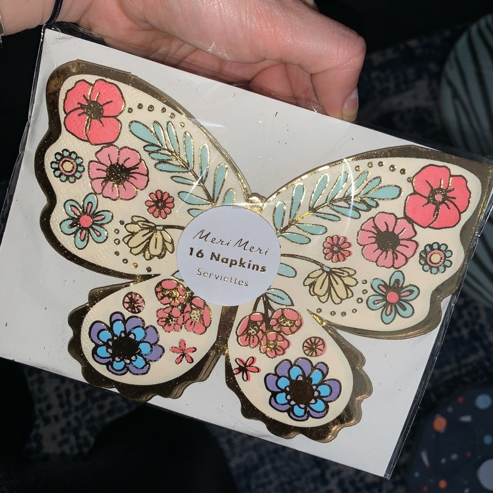 Meri meri butterfly napkins